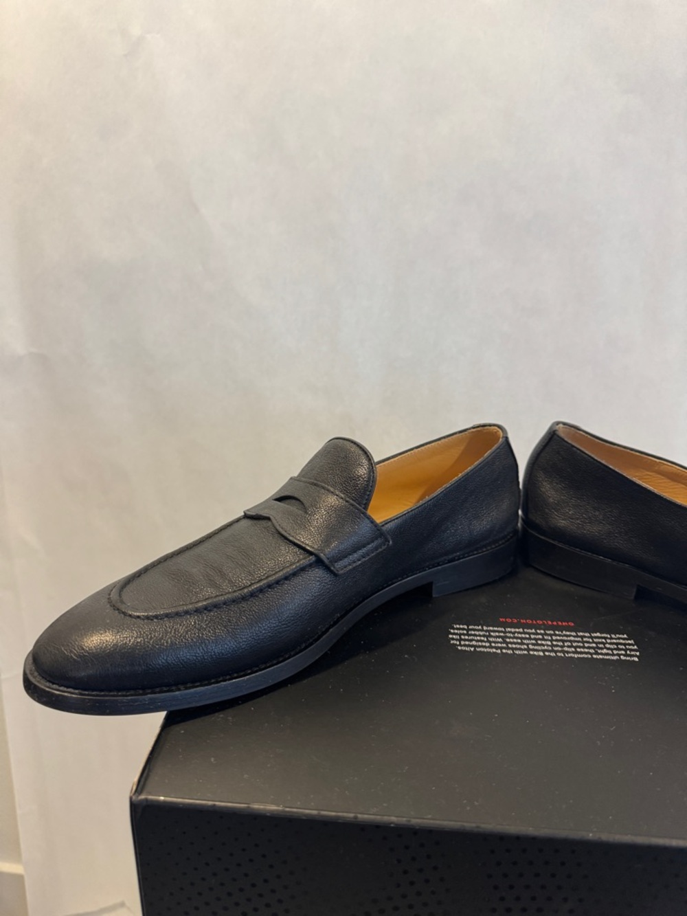Brunello Cucinelli Black Leather Penny Loafers - Picture 9 of 16